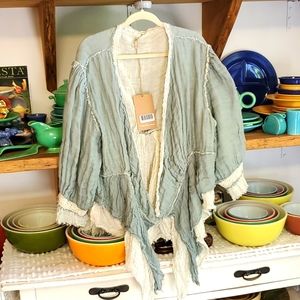 💥SOLD💥Magnolia Pearl Gauze linen duster.